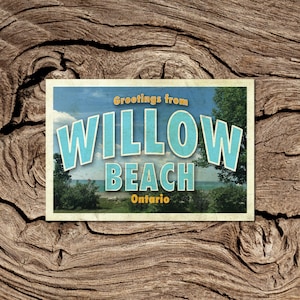 Salutations de Willow Beach Carte postale de l’Ontario