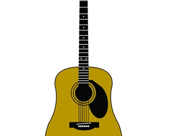 Acoustic Guitar Sticker