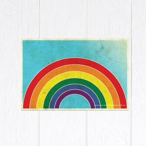 Carte postale Arc-en-ciel