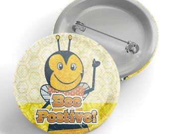 Bee Positive Button