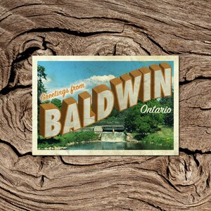 Greetings From Baldwin Ontario Postcard