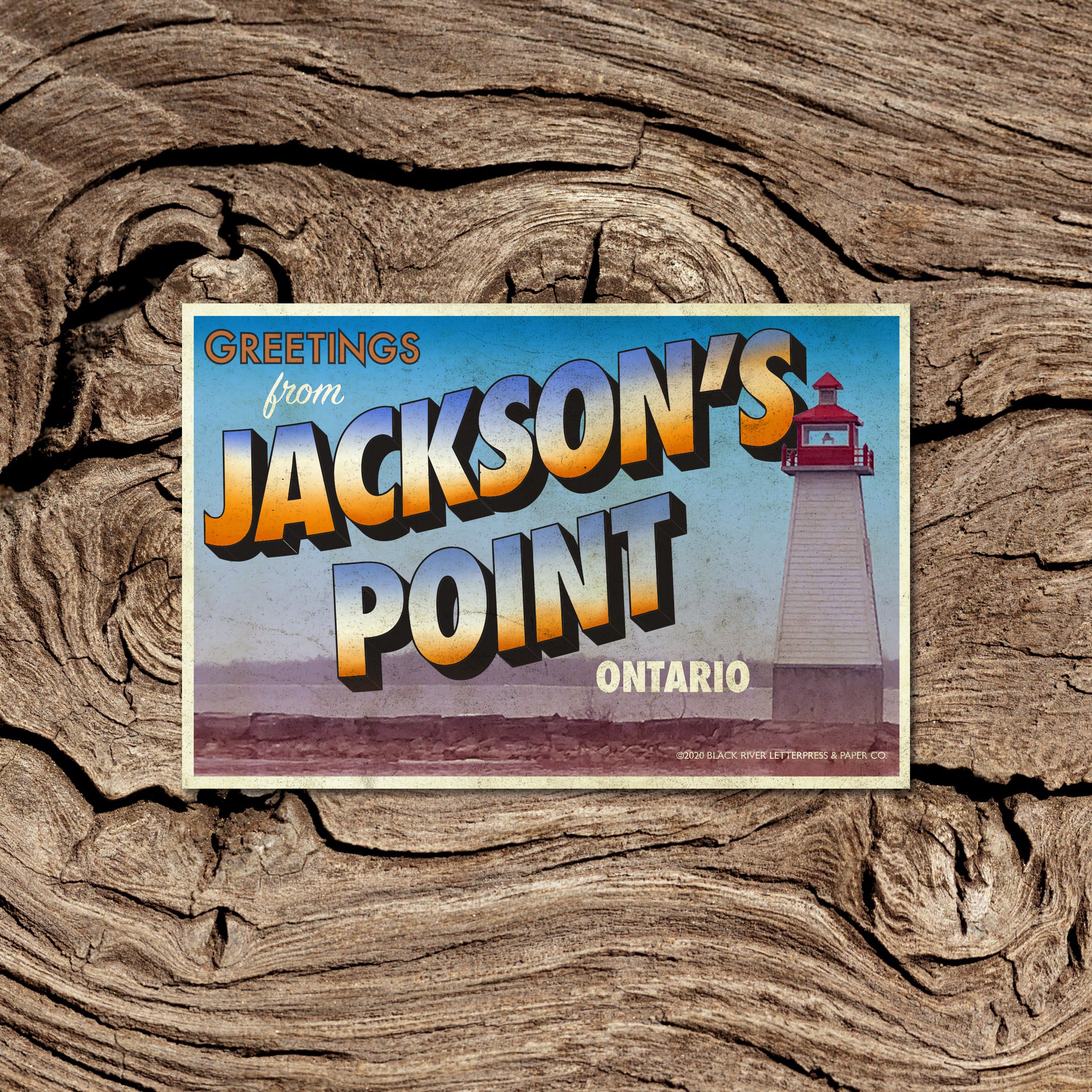 Saludos de Jackson's Point Ontario Postcard Etsy