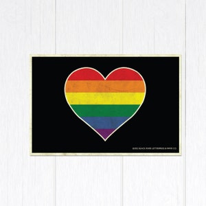 Carte postale Rainbow Heart