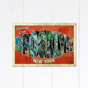 Carte postale de Brooklyn New York