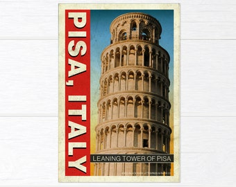 The Leaning Tower of Pisa, Italy Postcard