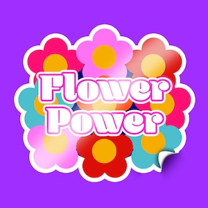 Flower Power Sticker