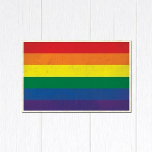 Carte postale arc-en-ciel
