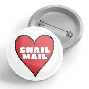 Bouton cœur de courrier d’escargot