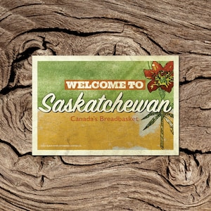 Benvenuti a Saskatchewan Postcard