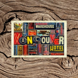 Vancouver, BC Neonowa pocztówka