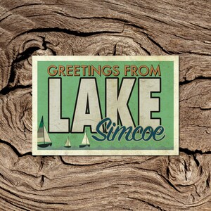 Greetings From Lake Simcoe Ontario Postcard