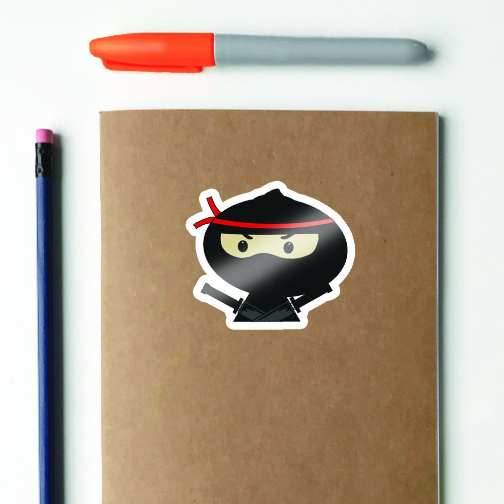 Groovy Sticker Ninja Ninja Sticker - Etsy