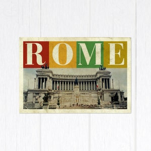 Monument national à Victor Emmanuel II, Rome, Italie Carte postale