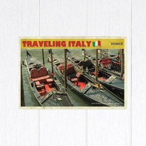 Venise Italie Gondoles Carte postale