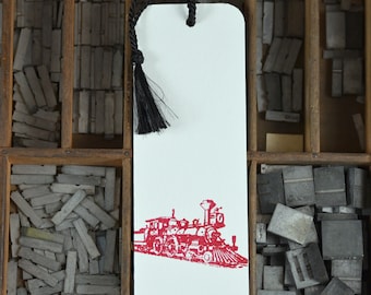 Red Train Bookmark