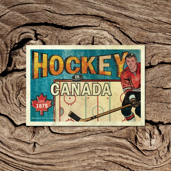 Hockey in Canada Postcard