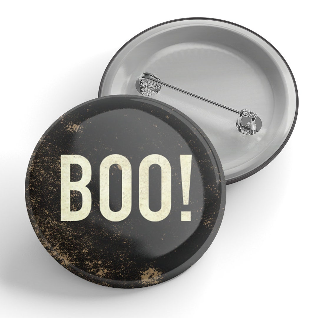 Boo! Button - Etsy