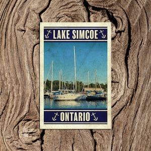 Carte postale du lac Simcoe (Ontario)