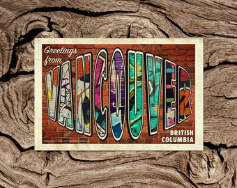 Vancouver, BC Street Art Postcard
