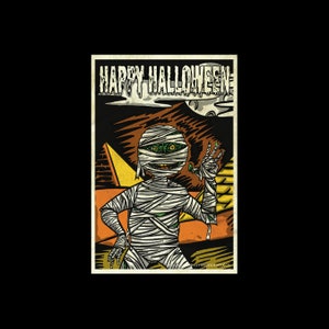 Bonne carte postale de maman d’Halloween