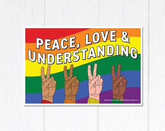 油彩画　8号　Love and peace Love Peace Freedom 