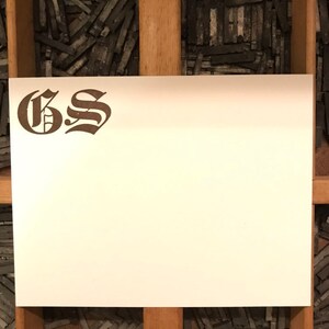 Ensemble de papeterie d’initiales typographiques personnalisées