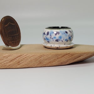 Planter - OOAK 1:12 miniature dollhouse pottery flower pot #1381