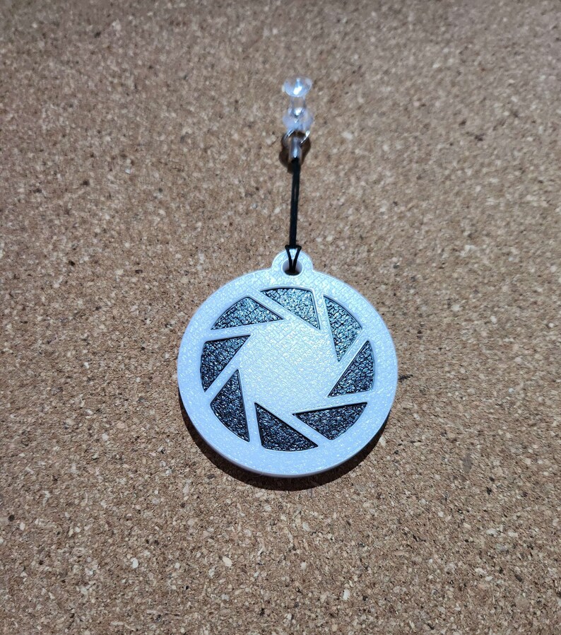 Portal Inspired Aperture Science Logo Keychain 3D Printed Charm - Etsy
