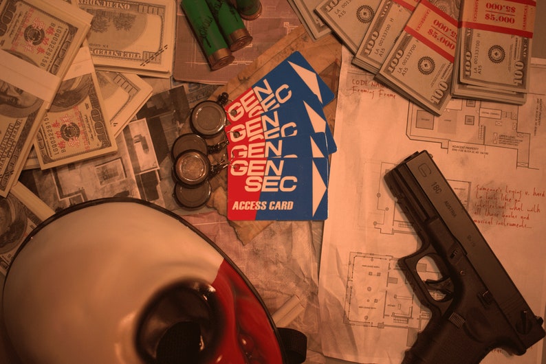 Inspired Payday 2 Gensec access keycard Etsy
