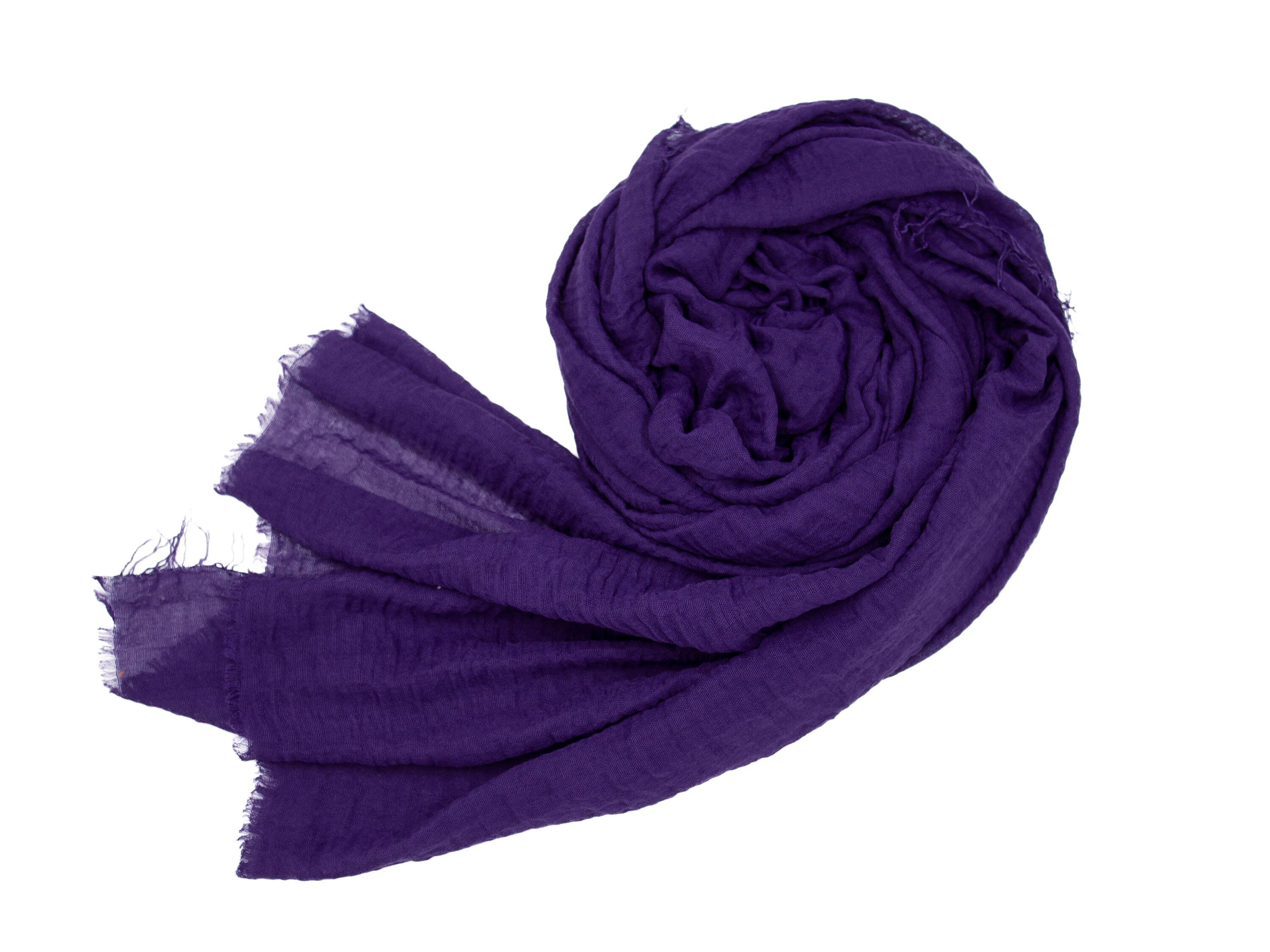 Purple Long and Soft Breathable Natural Cotton Scarf for All
