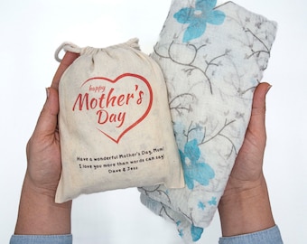 Floral Printed Cotton Summer Scarf in Personalized Gift Pouch for Mother's Day. An Unforgettable Gift idea for Mom/Sister/Her.
