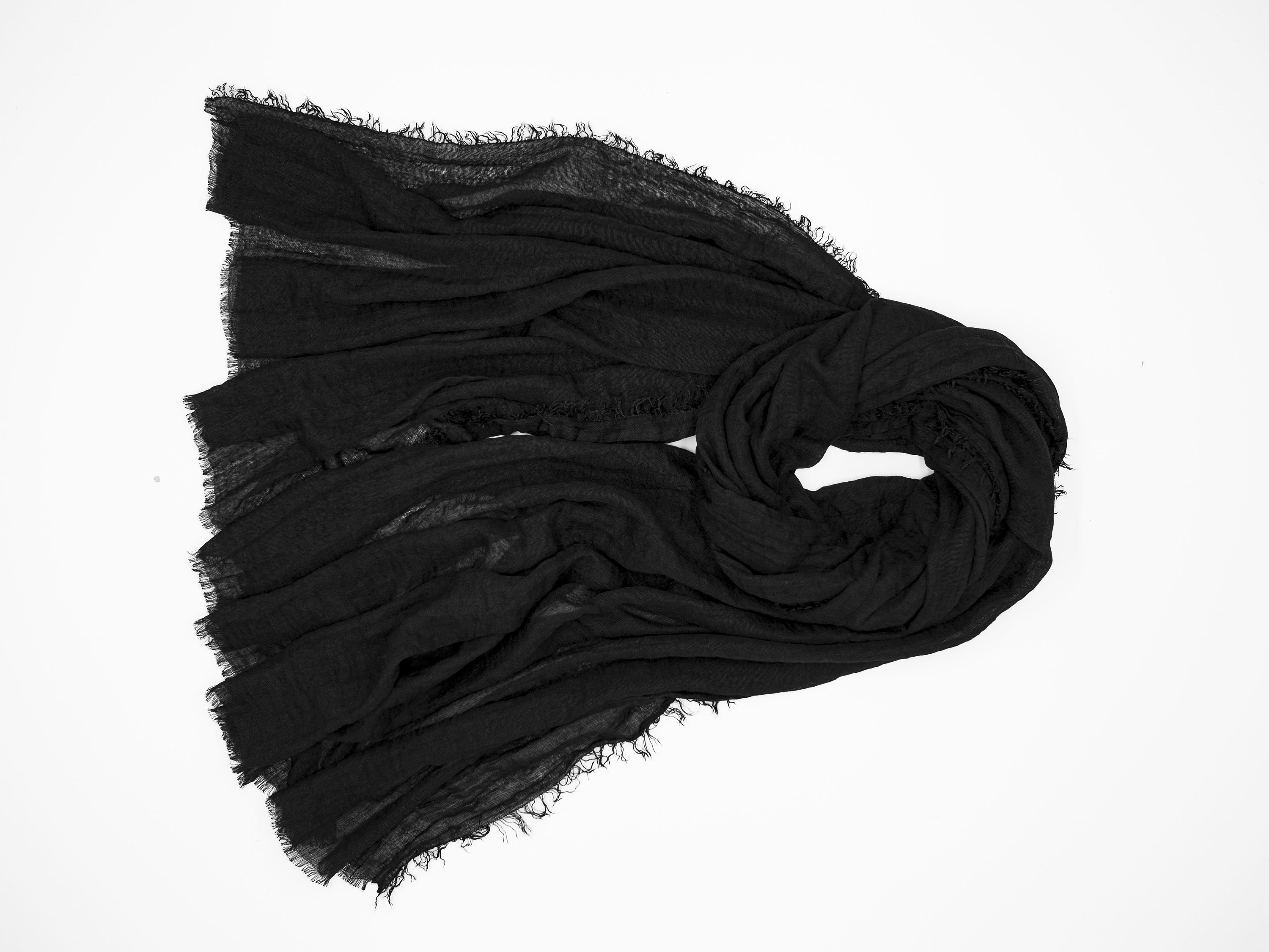Black Cotton Scarf for Men Thin Soft Long Unisex Black Shawl Etsy