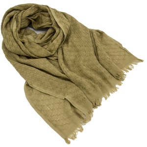 New arrival Dark Sand knit textured cotton scarf, Breathable long warm shawl for winter and spring, Fine quality head&neck wrap