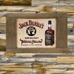 Clearance: 24&quot; W &quot;DEEP&quot; JACK DANIELS Murphy Bar/Wall Bar/Dropdown Serving Tray/Multipurpose Cabinet. Holds Up To 12 Bottles!