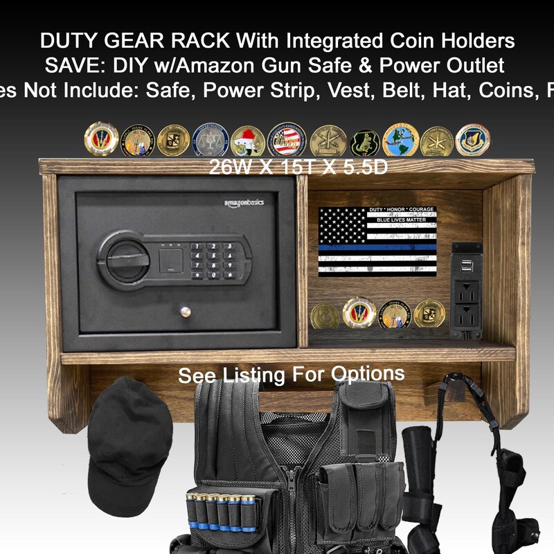 Cop Gear Rack Police Gear Rack - Etsy