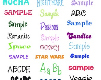 FONT ALPHABET LETTERS (vp3) designs pack for embroidery machine, instant download