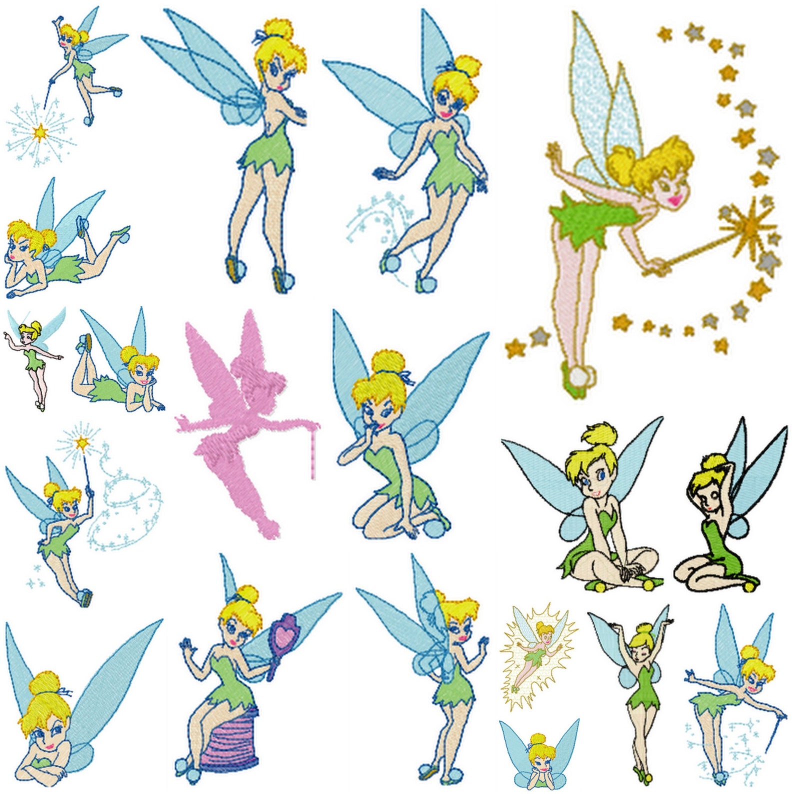 FAIRY Designs for Embroidery Machine, Instant Download - Etsy