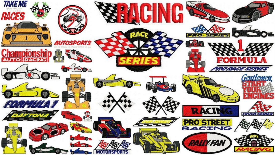 Etsy Racing Designs RALLY RACING Designs for Embroidery Machine, Instant Download - Etsy