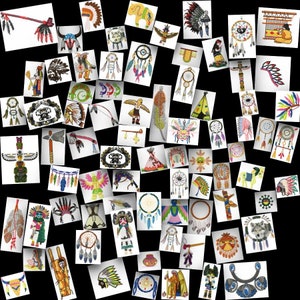 INDIAN NATIVE designs for embroidery machine, instant download