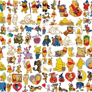 POOH designs for embroidery machine, instant download