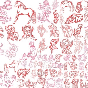 REDWORK Motive für die Stickmaschine, sofort download