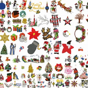 CHRISTMAS designs for embroidery machine, instant download