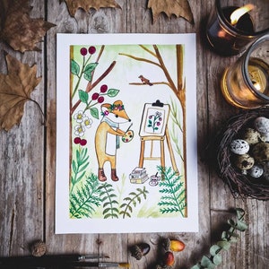 Illustrations Histoire Forêt animée