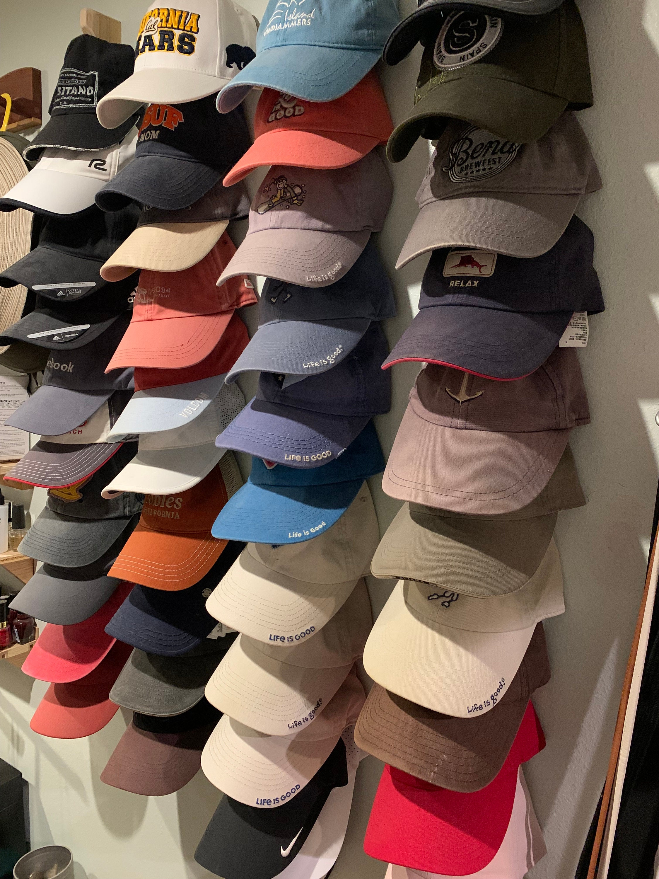 Hat Organizer 2 Pack For Baseball Caps, Hat Rack For Wall With Strong... Hats Organizer