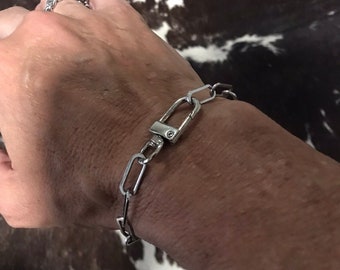 Stainless Steel Paper Clip bracelet