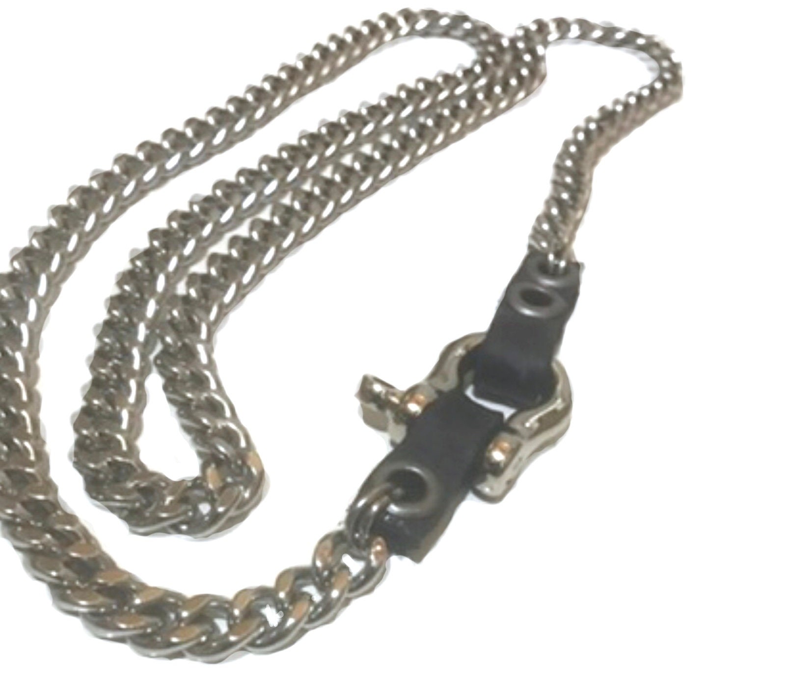 Stainless Steel Shackle Necklace Etsy Hong Kong