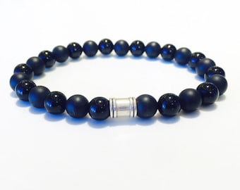 ブラックオニキス 8 mm ビーズブレスレット - Etsy 日本