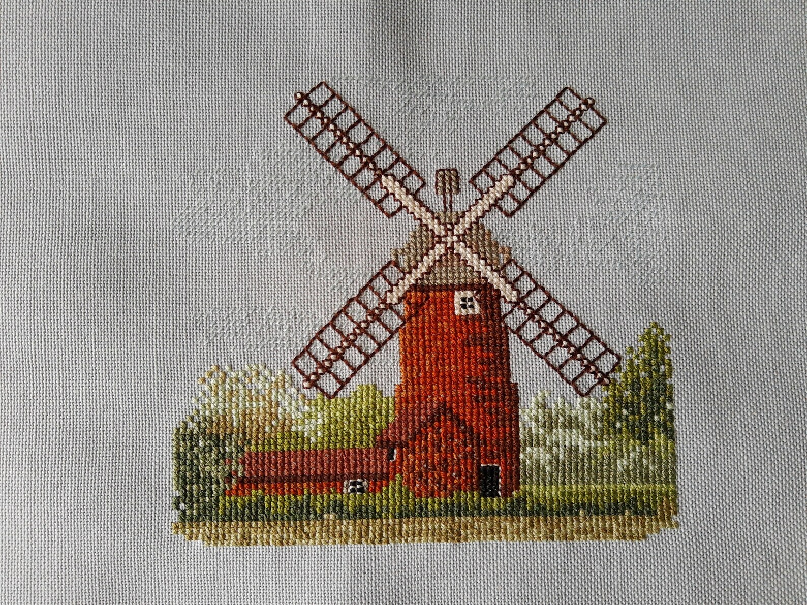 Norfolk Windmill Cross stitch picture Etsy