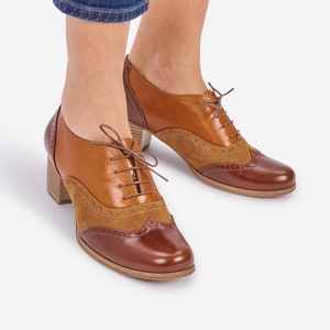 Morgan - Oxford Pumps, Womens Oxfords, Oxford Heels, Multicolor shoes, Heeled Oxfords, Tie Shoes, FREE customization!!!