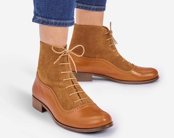 Armada - Womens Fall Boots, Lace-up Leather Boots, Oxford Boots, Womens Dress Boots, Custom boots, FREE customization!!!